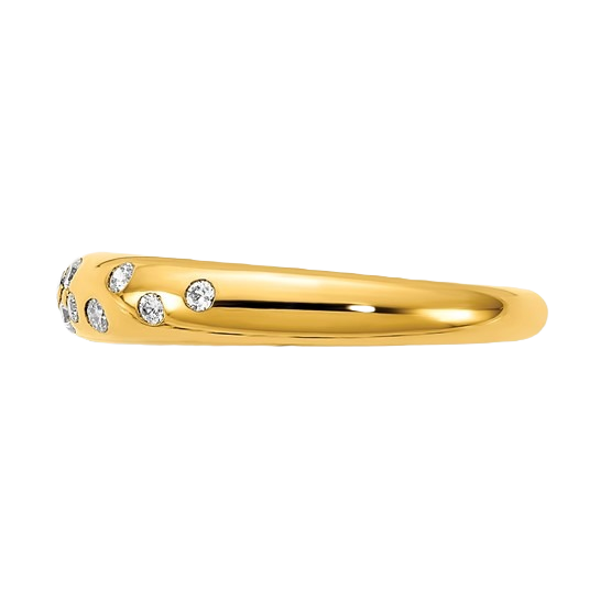 Polished Diamond Sprinkle Ring — 7.00, 7