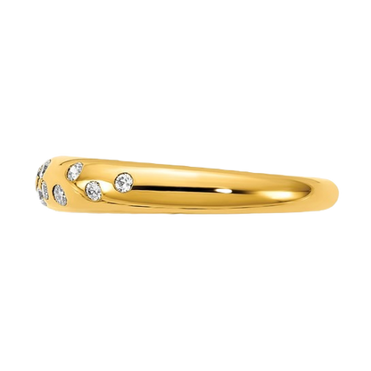 Polished Diamond Sprinkle Ring — 7.00, 7