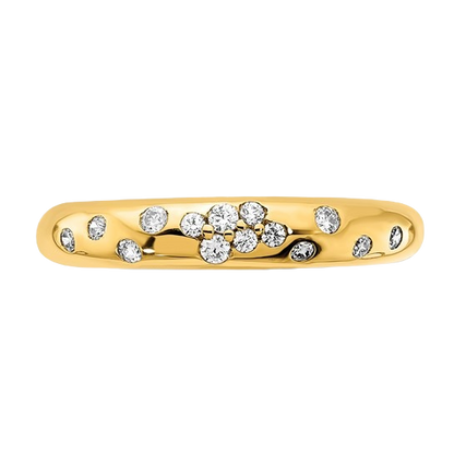Polished Diamond Sprinkle Ring — 7.00, 7