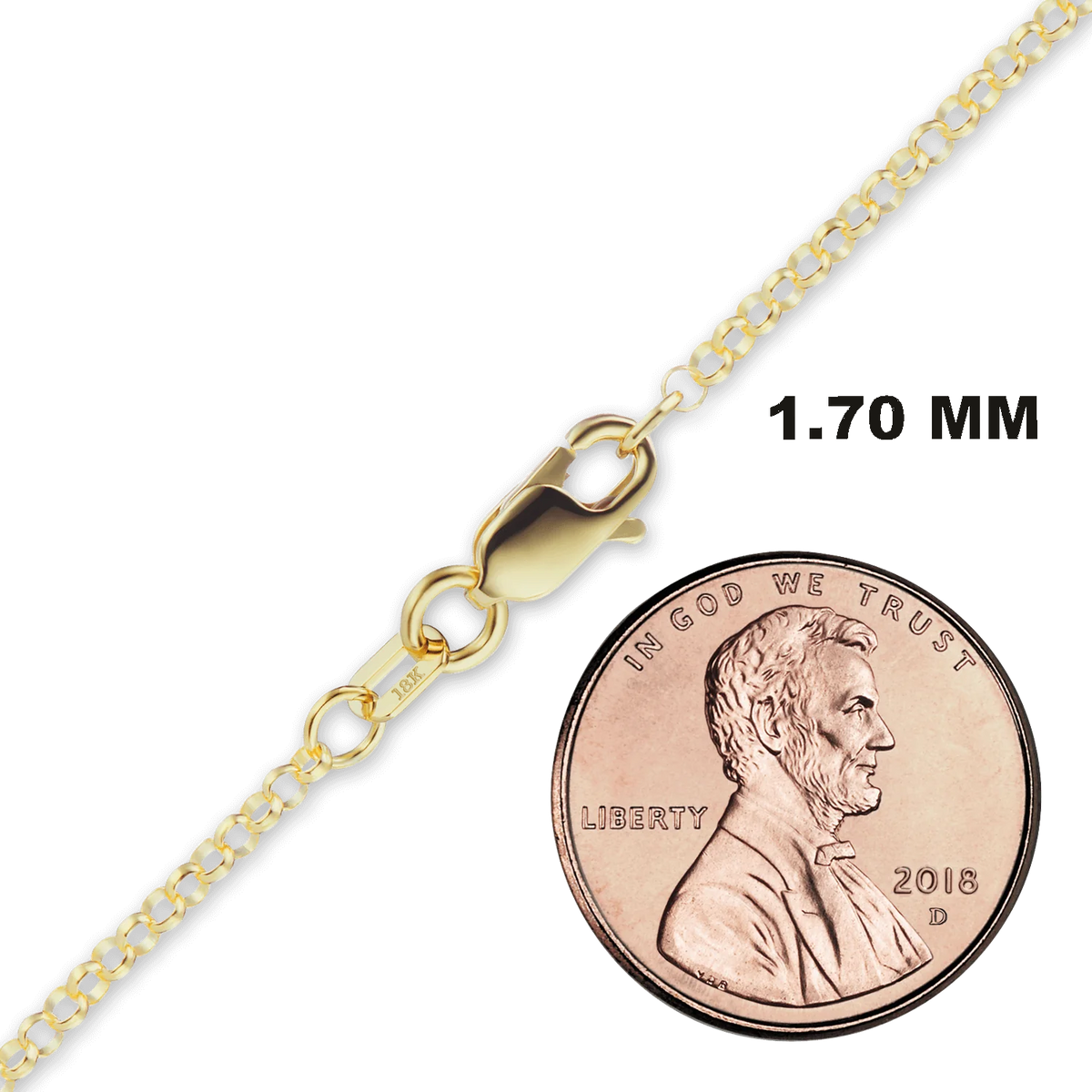Rolo Necklace 18K Yellow Gold