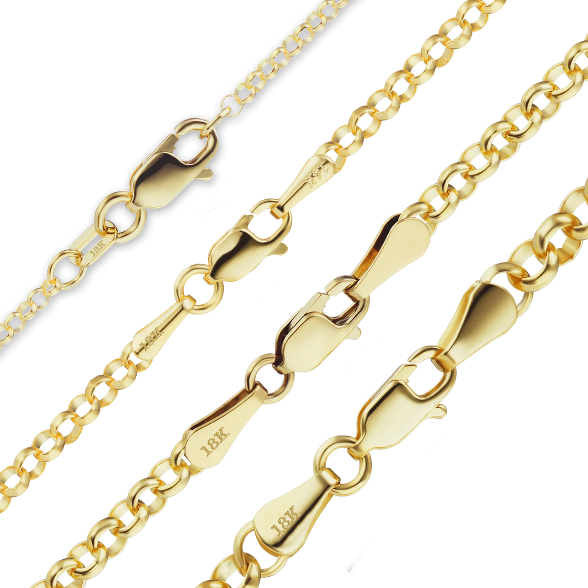Rolo Bracelet in 18K Yellow Gold