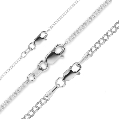 Rolo Bracelet in 14K White Gold