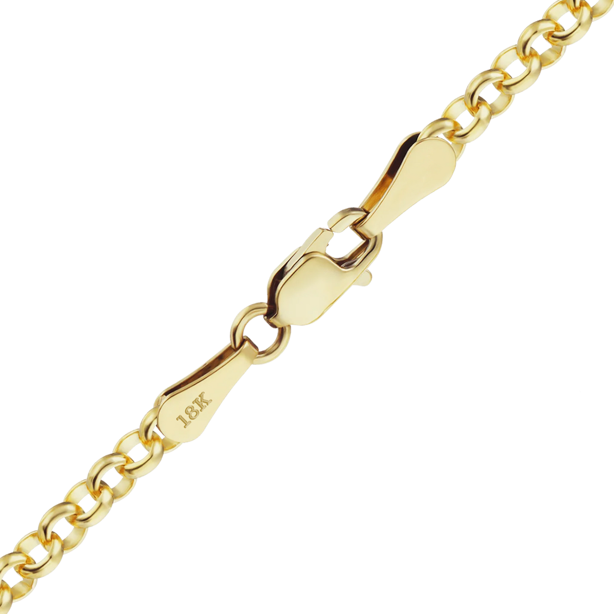 Rolo Bracelet in 18K Yellow Gold