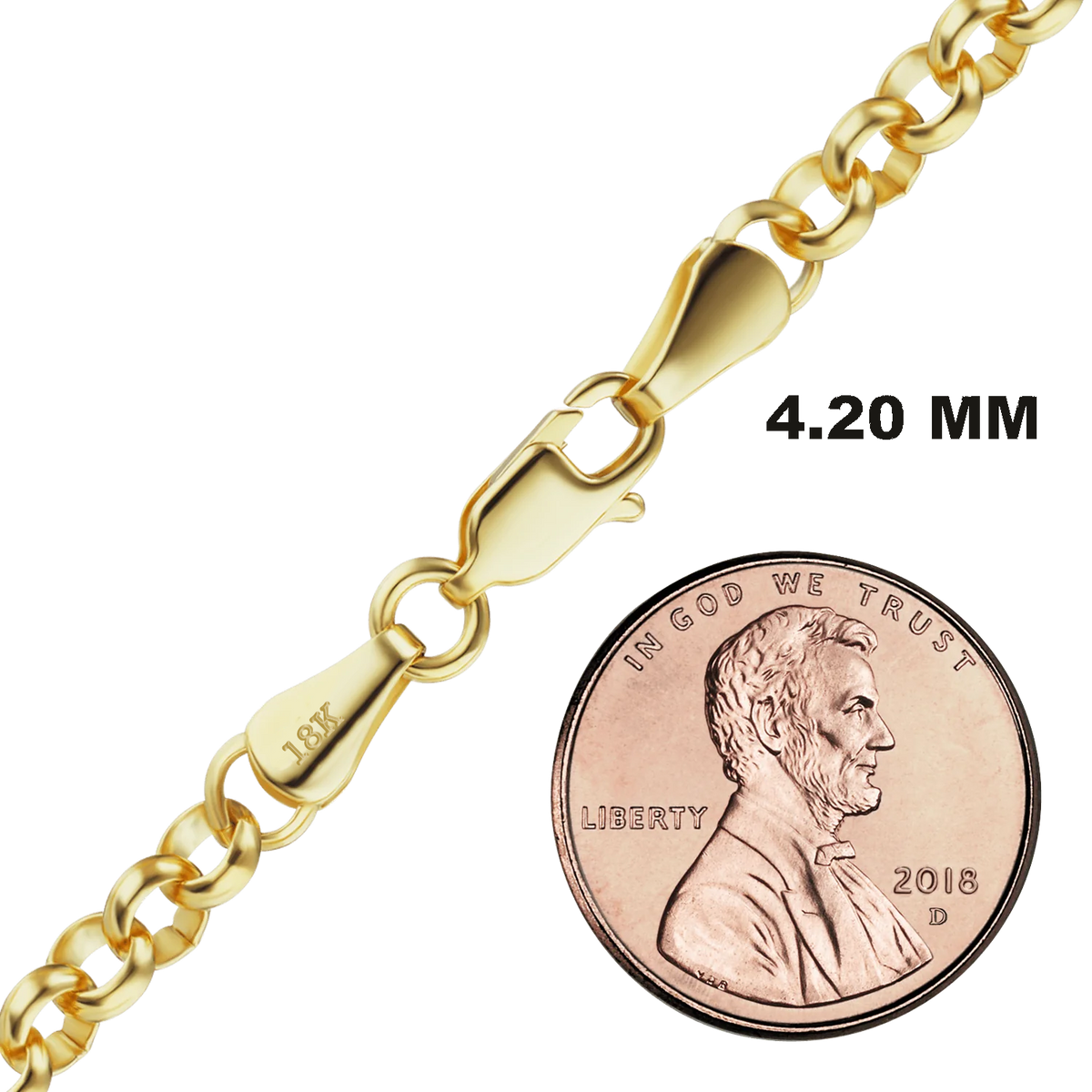 Rolo Necklace 18K Yellow Gold
