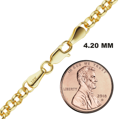 Rolo Bracelet in 18K Yellow Gold