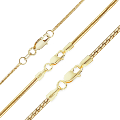 Round Snake Bracelet in 18K Yellow Gold
