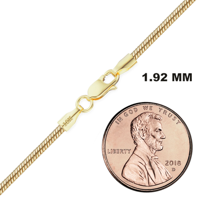 Round Snake Bracelet in 18K Yellow Gold