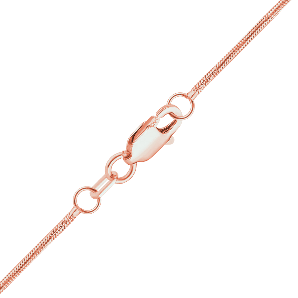 Round Snake Bracelet in 14K Rose Gold