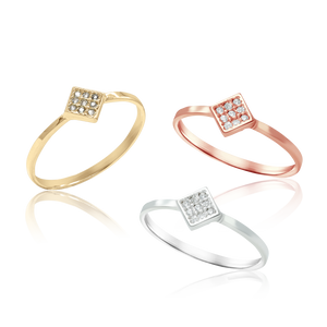 Square Ring with Diamonds