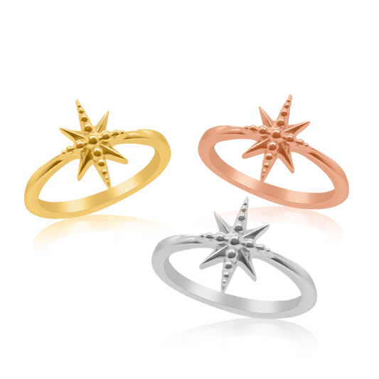 Dotted Star Ring