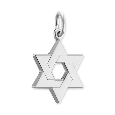Davidstern-Anhänger aus Sterlingsilber