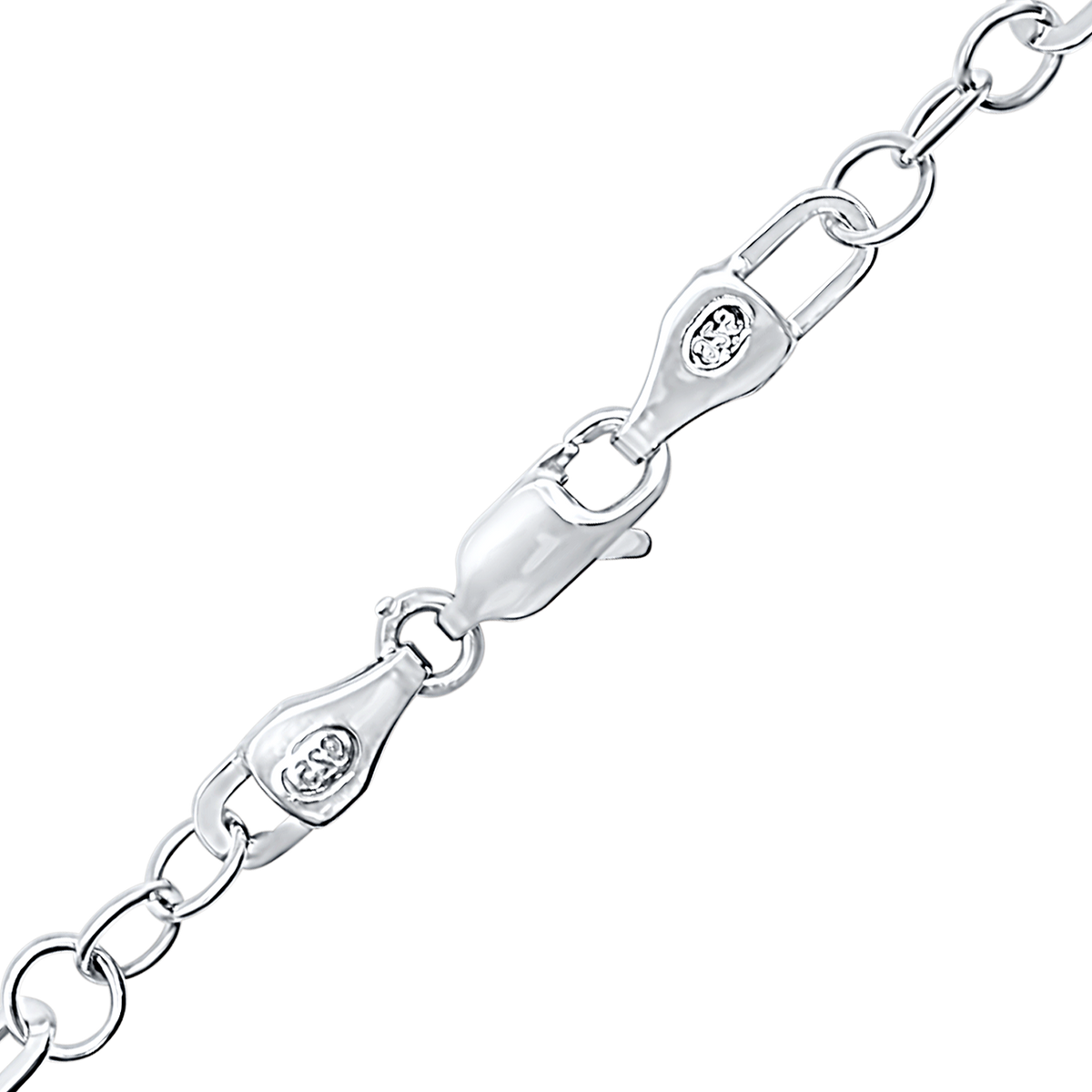 Alternating Paperclip Cable Necklace in sterling silver