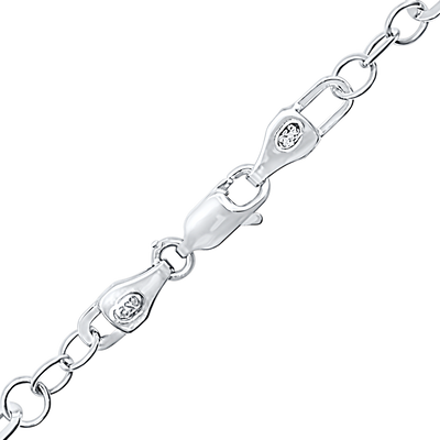 Alternating Paperclip Cable Necklace in sterling silver