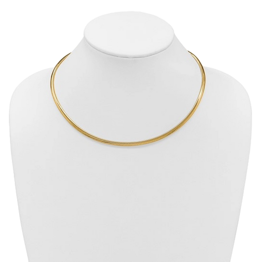 Mesh Necklace 3.25mm in 14K yellow gold