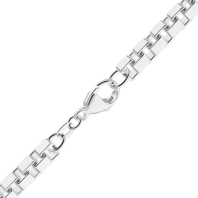 Venetian Box Necklace, Sterling Silver