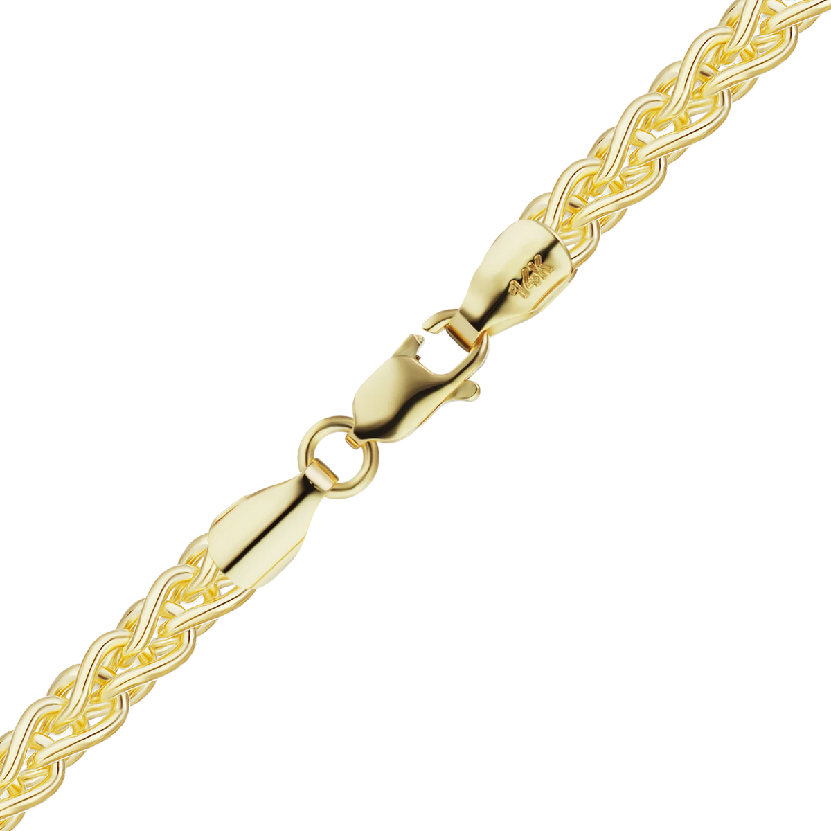 Wheat Anklet in 14K yellow gold