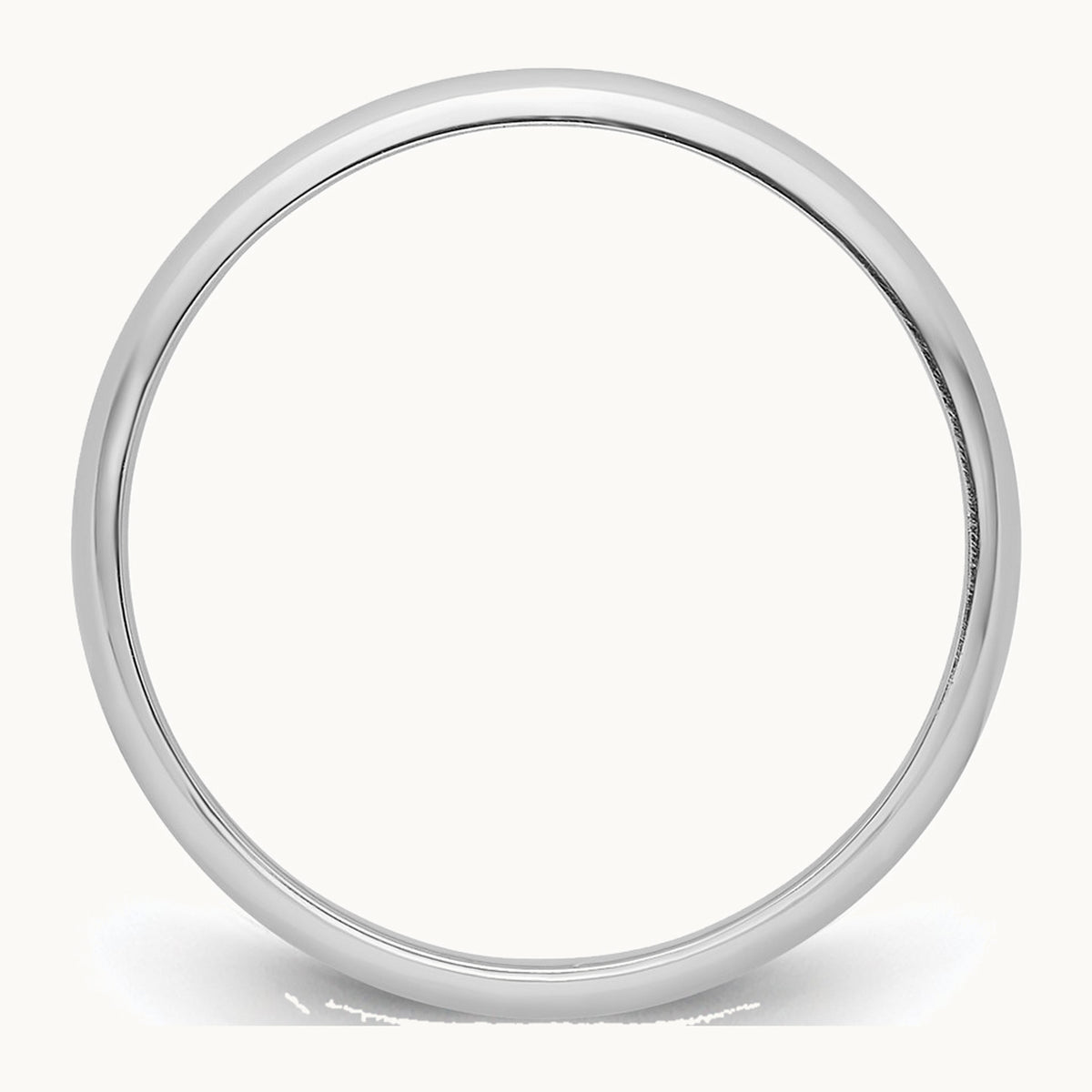 Half-Round Featherweight Band — 3mm
