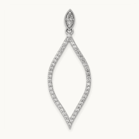 1/2ct. Diamond Pendant, 14K White Gold