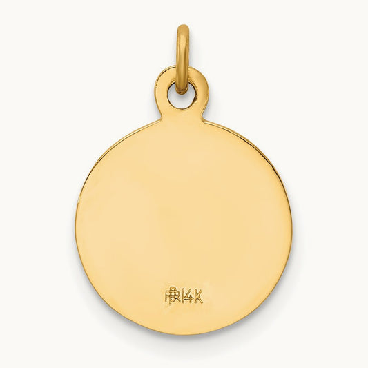 Saint Paul Medal Charm, 14K