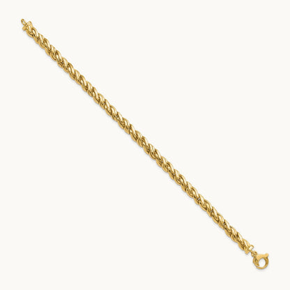 Polished Fancy Twist Bracelet, 14K