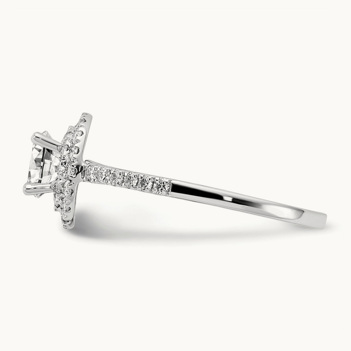 Double Halo Engagement Ring, 1.00 ct tw Lab-Grown Diamond