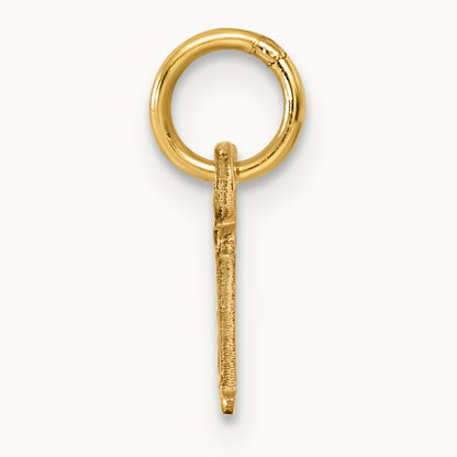 Cutout Letter K Initial Pendant, 14K Yellow Gold