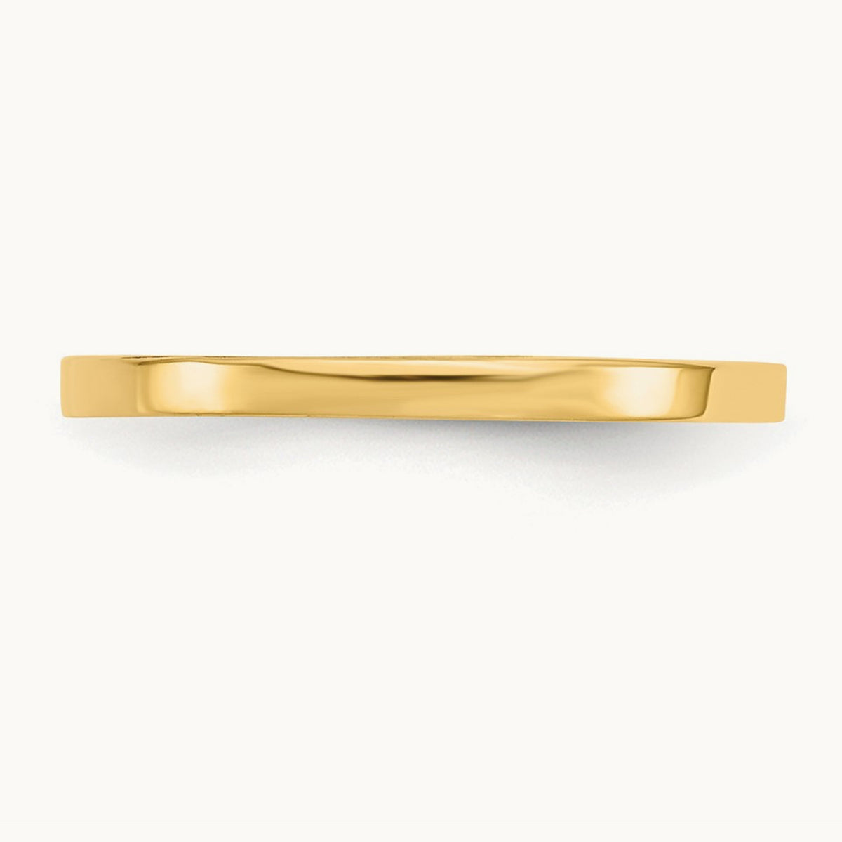 High Polished Band Childs Ring, 14K