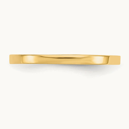 High Polished Band Childs Ring, 14K