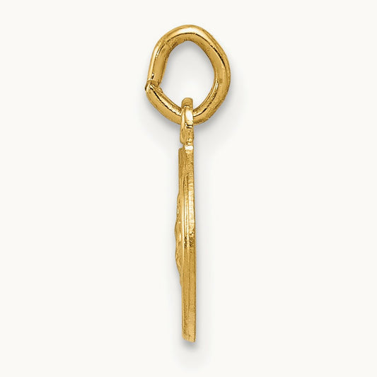 Saint Christopher Medal Charm, 14K