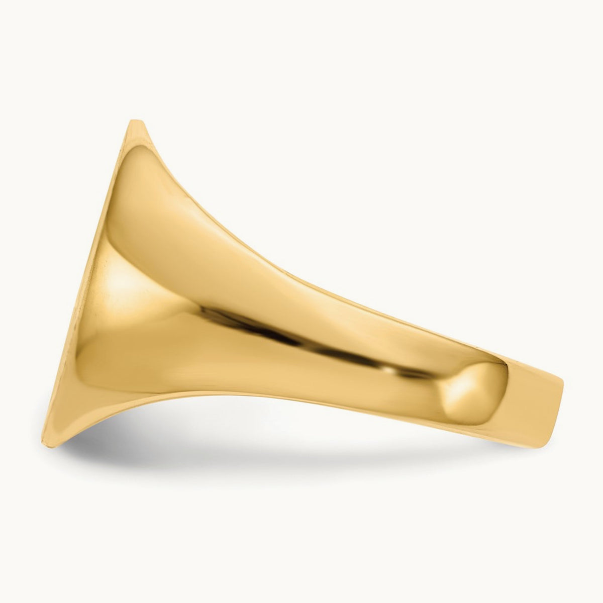 Open Back Mens Signet Ring — photo set