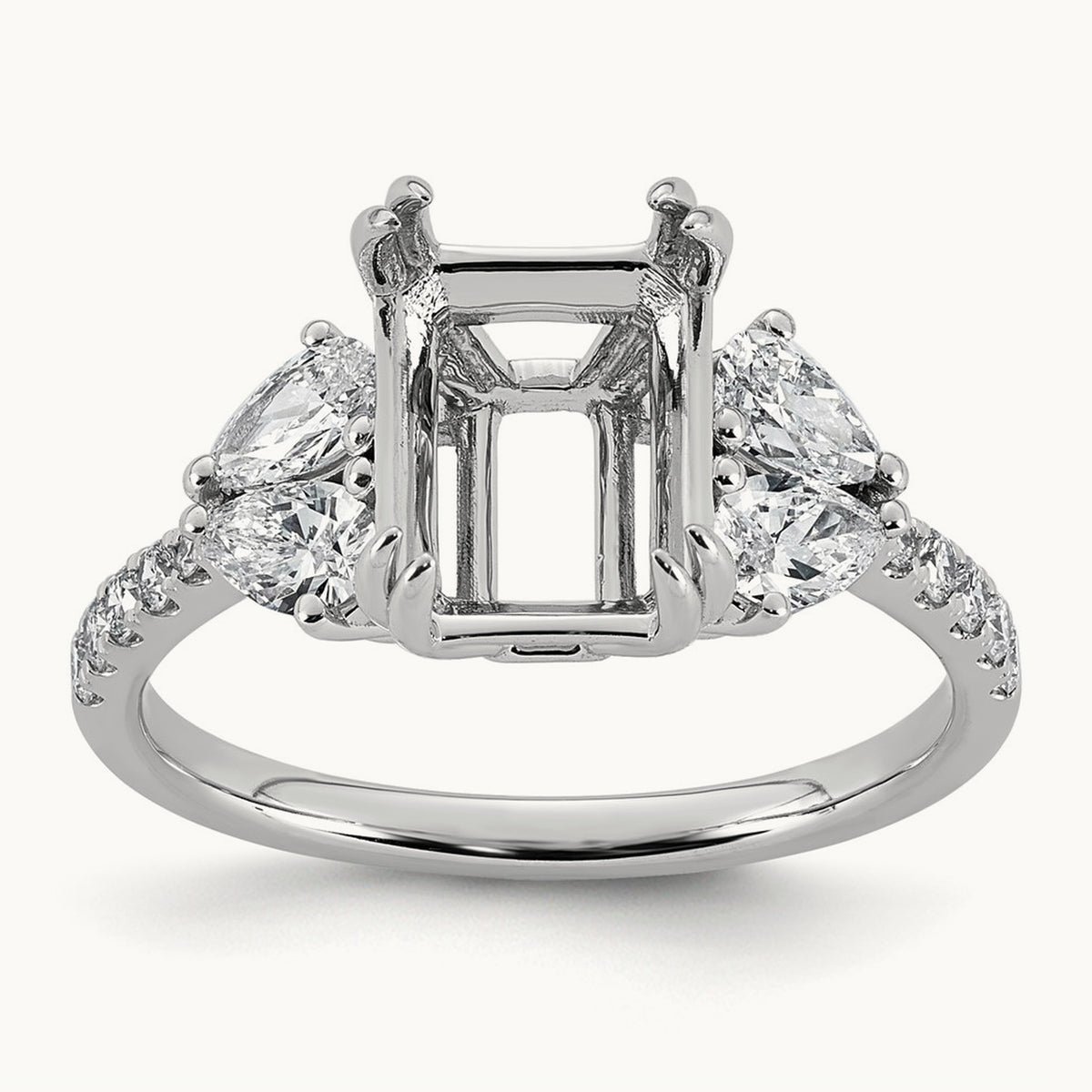 Semi-Mount Ring, 0.75 ct tw Lab-Grown Diamond