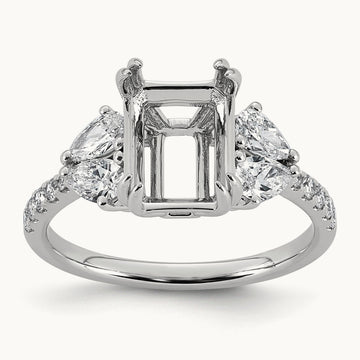 Semi-Mount Ring, 0.75 ct tw Lab-Grown Diamond