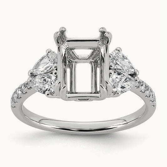 Semi-Mount Ring, 0.75 ct tw Lab-Grown Diamond
