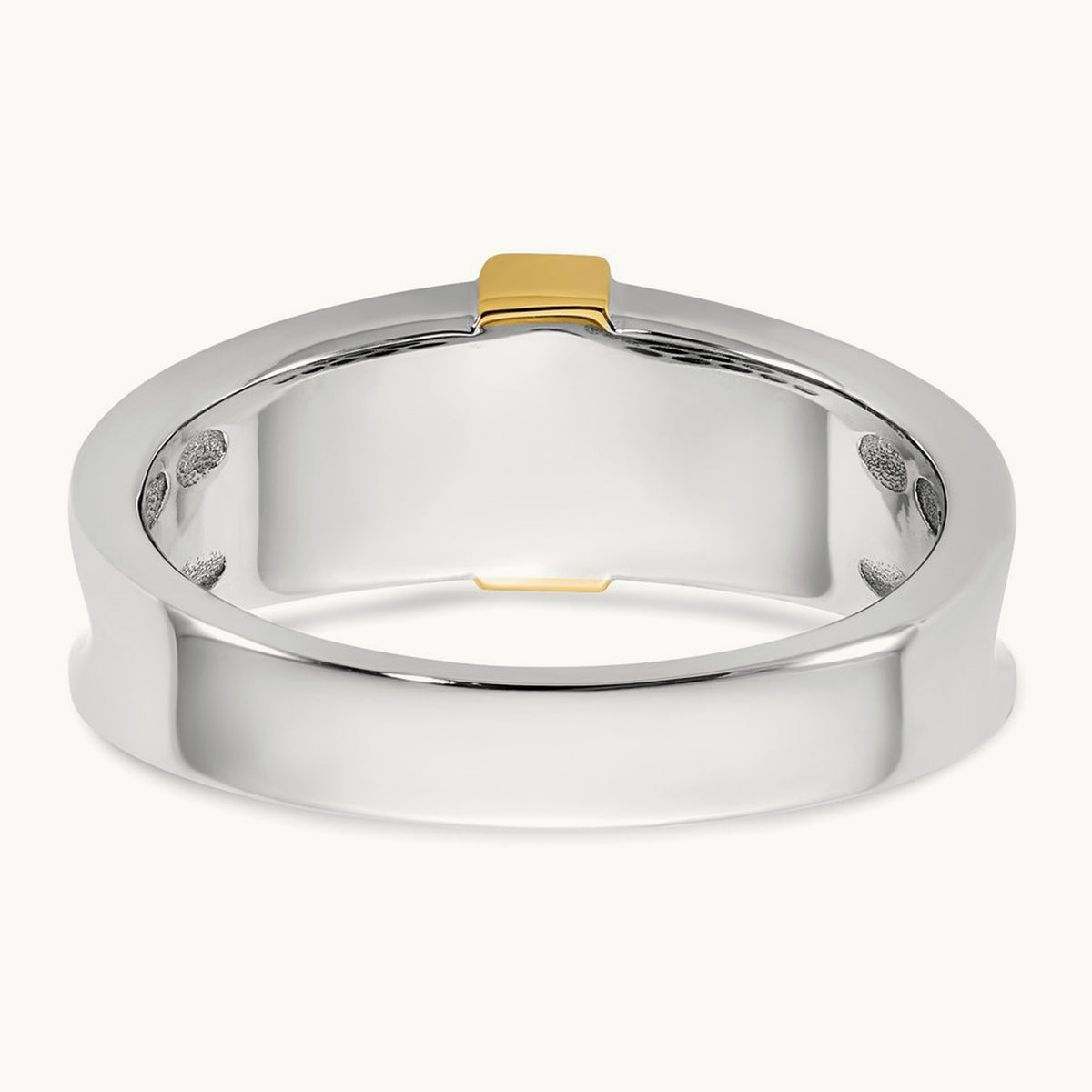 14ktt IB Goodman Mens Polished 5-Stone Diamond Ring Mounting