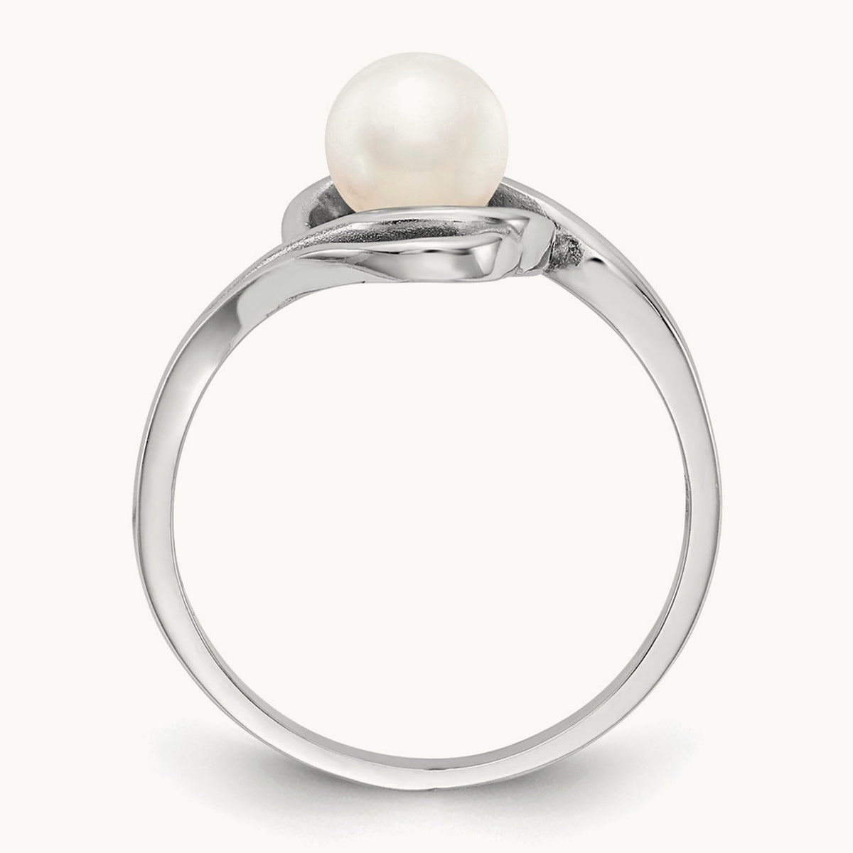FW Cultured Pearl Ring, 5.5mm, 14K White Gold