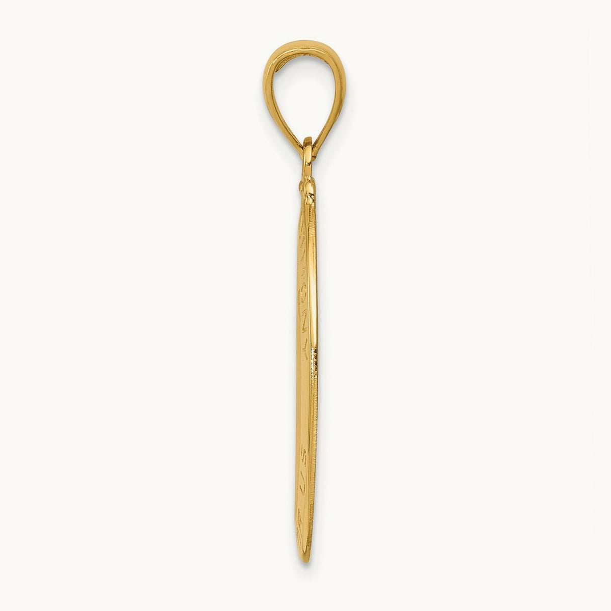 Saint Anthony Oval Medal Solid Pendant, 14K
