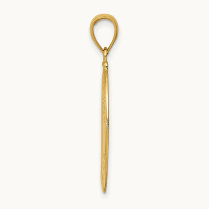 Saint Anthony Oval Medal Solid Pendant, 14K