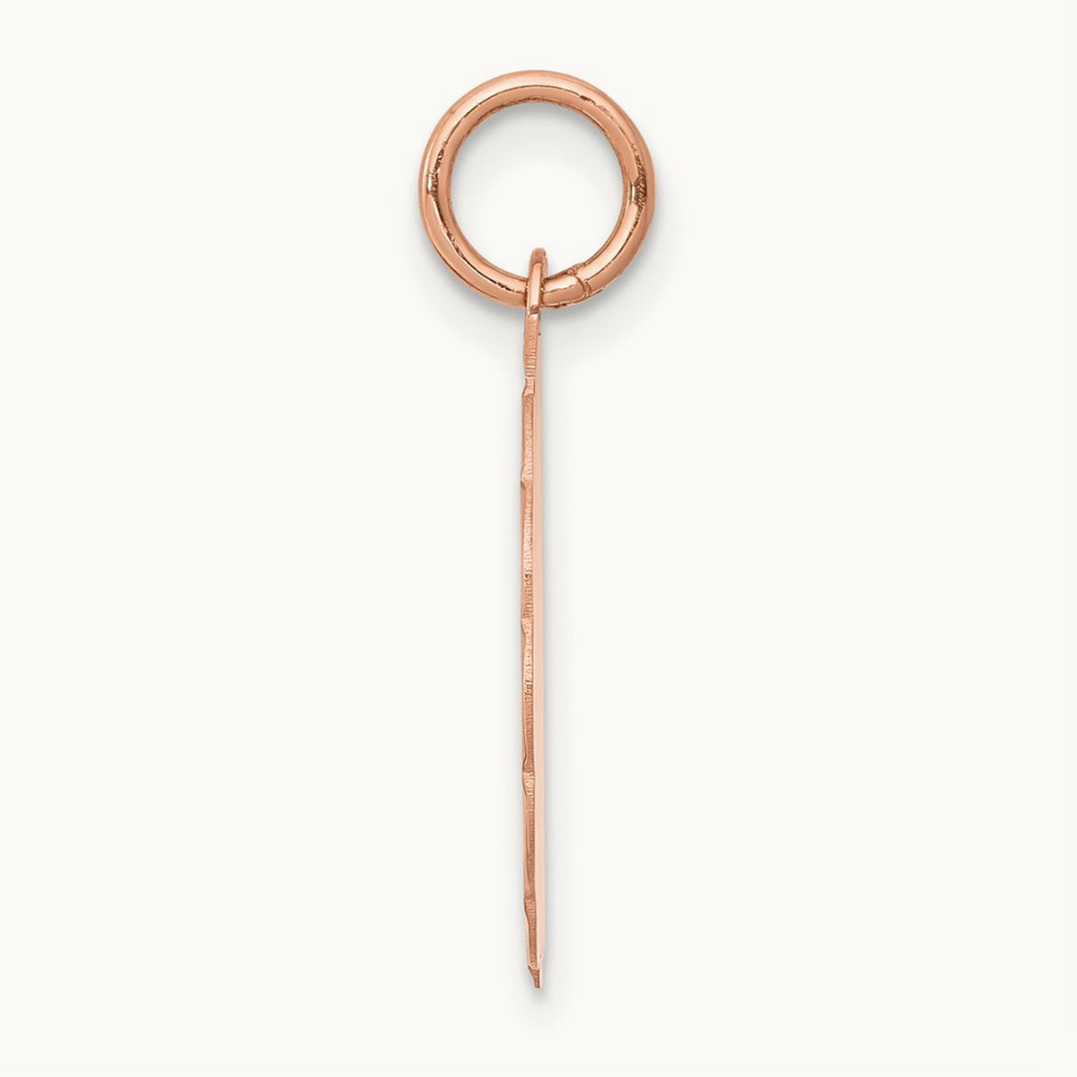 Baptism Charm, 14K Rose Gold