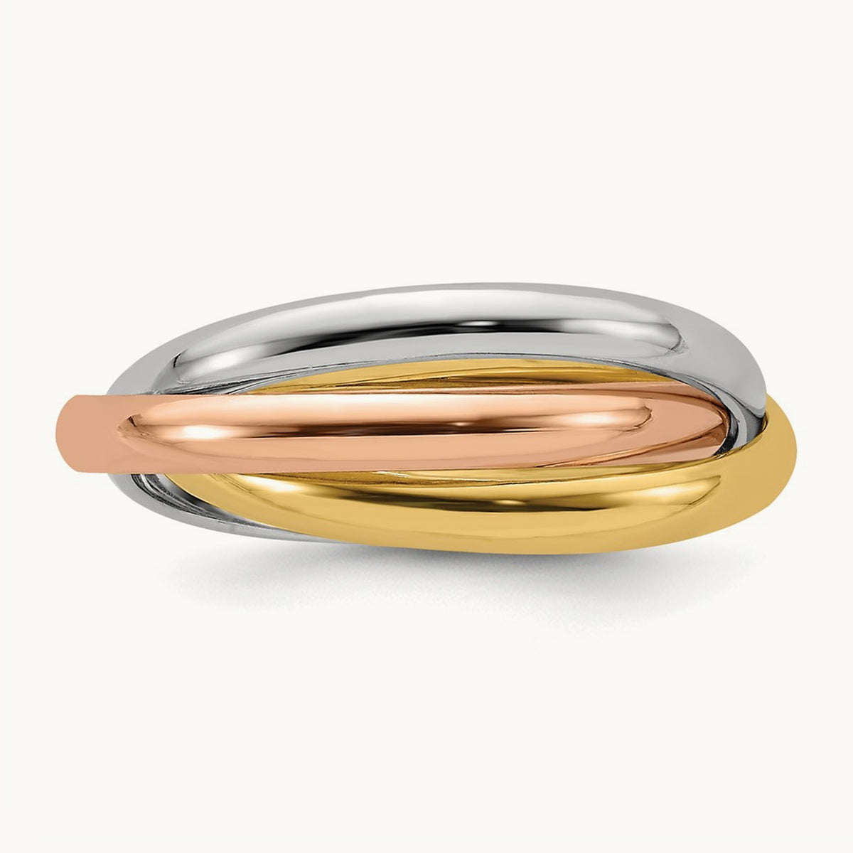 Tri-color Polished Rolling Ring — photo set (2)