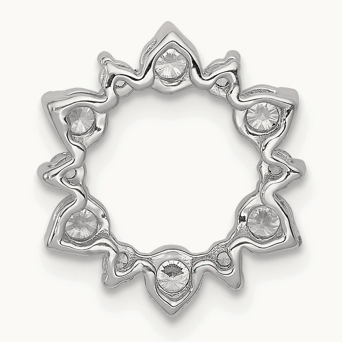 Diamond Fancy Circle Chain Slide — 13.8mm