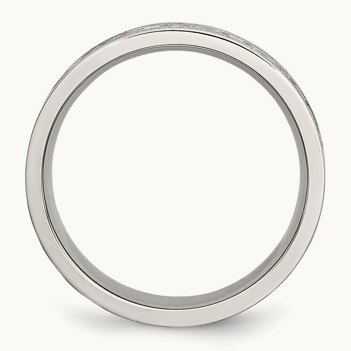 Brushed Celtic Laser Etched Flat Band — photo set (2)