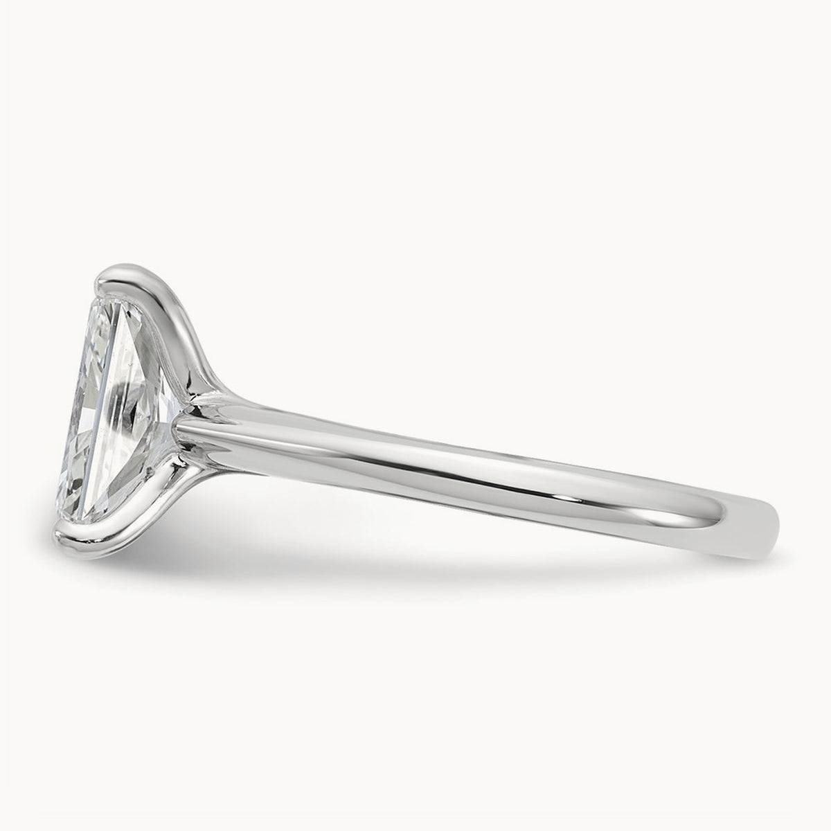 Radiant 8X Ring, 3.00 ct tw Lab-Grown Diamond — 14K White Gold