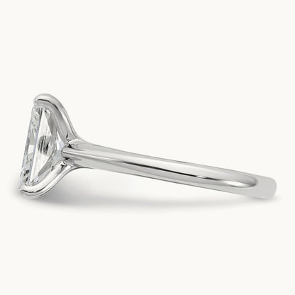 Radiant 8X Ring, 3.00 ct tw Lab-Grown Diamond — 14K White Gold