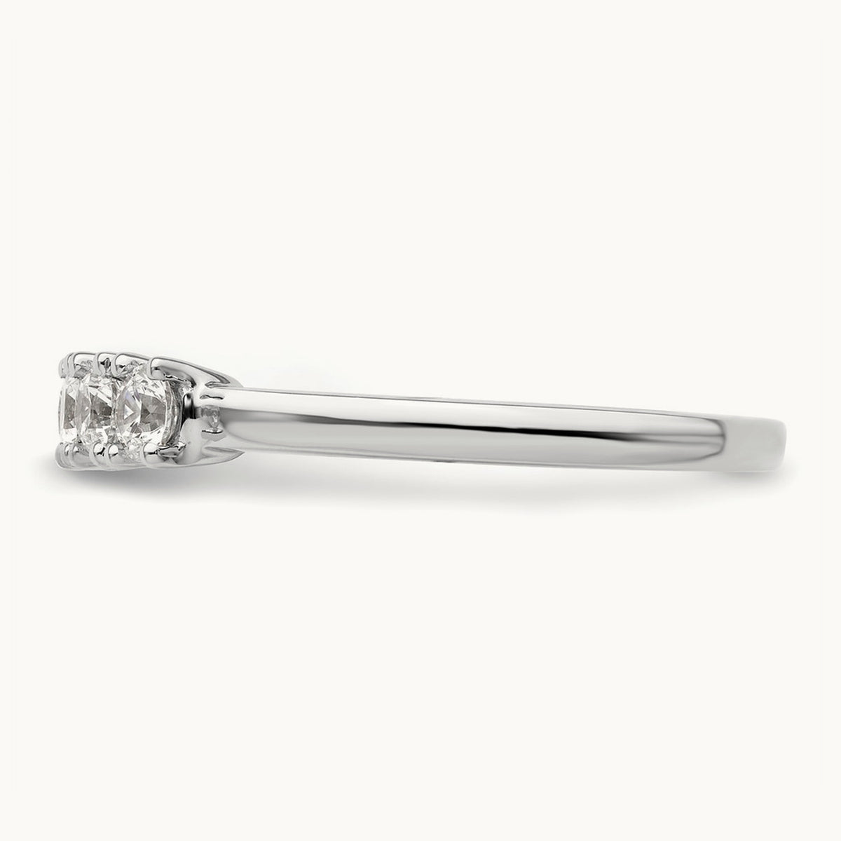 5-Stone Diamond Band, 14K White Gold