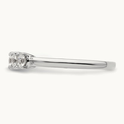 5-Stone Diamond Band, 14K White Gold