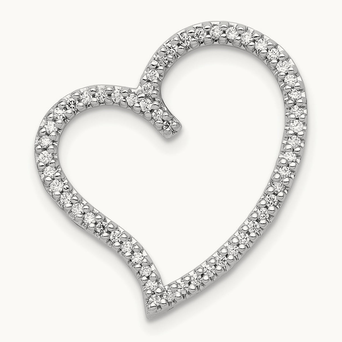 1/4ct. Diamond Heart Chain Slide — photo set