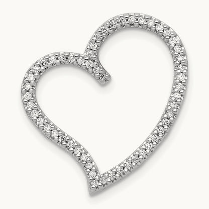 1/4ct. Diamond Heart Chain Slide — photo set