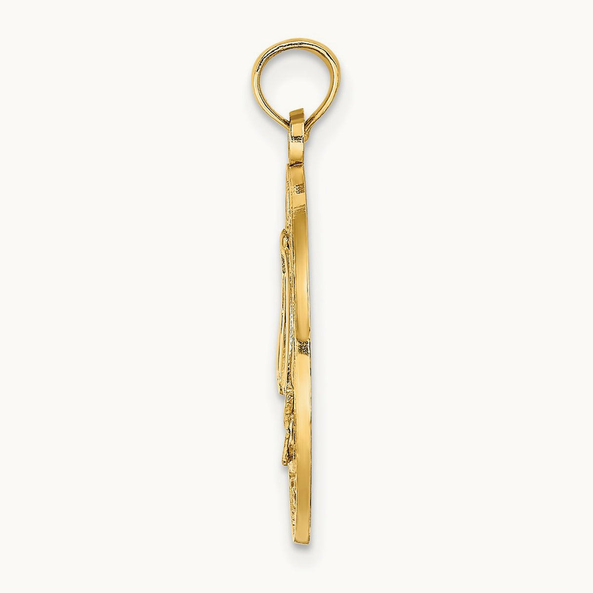 SANIBEL w/Sailboat Circle Charm, 14K