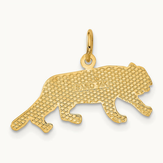 Tiger Charm, 14K