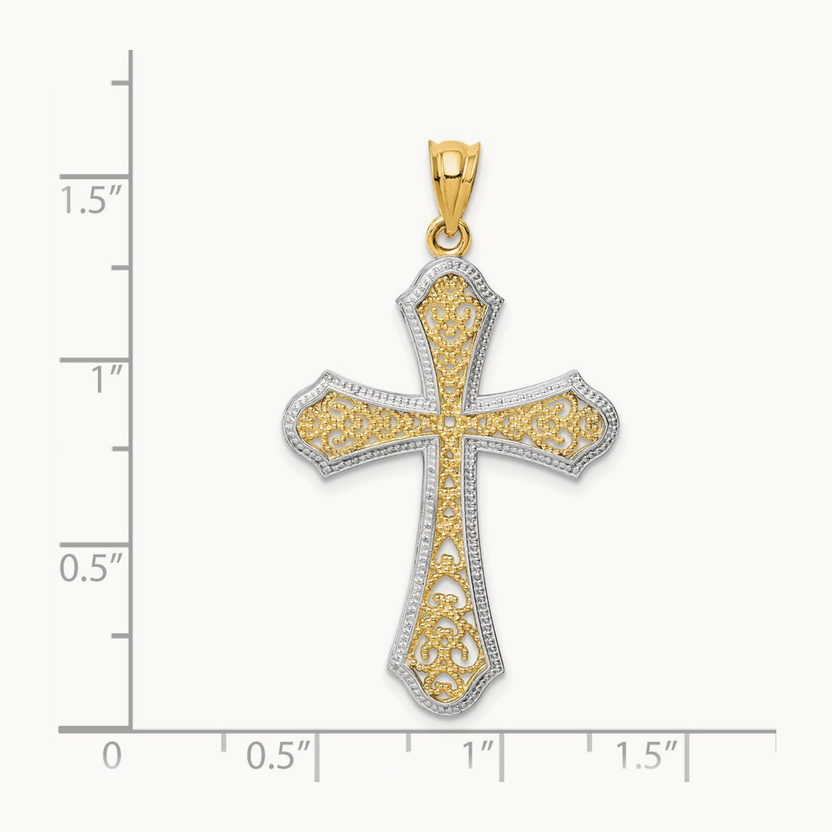 w/ Filigree Cross Pendant — photo set